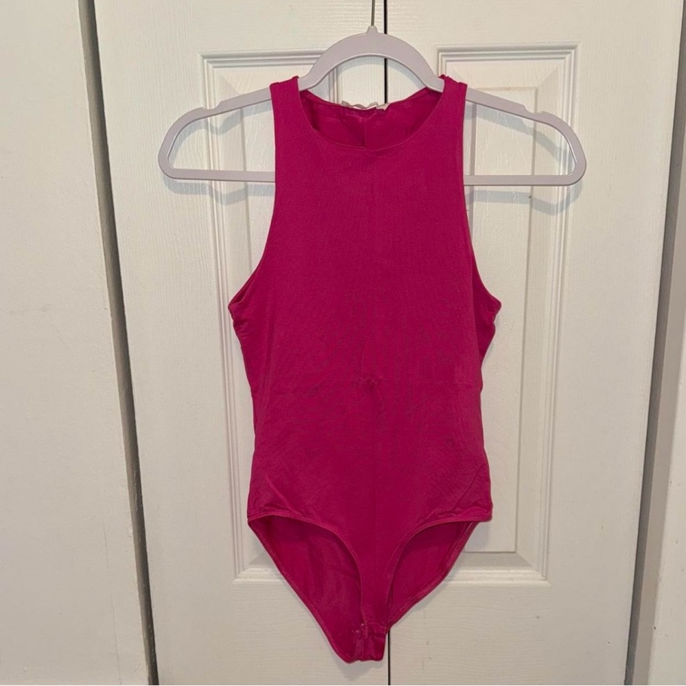 Mango Hot Pink Bodysuit